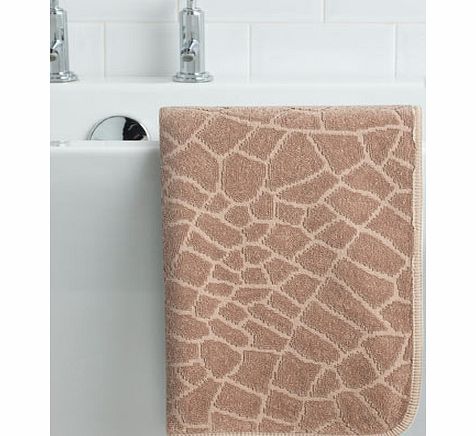 Bhs Stone Graccioza Luxury Pattern Hand Towel, stone