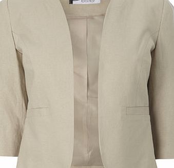 Bhs Stone Petite Linen Blend Jacket, stone 411152730