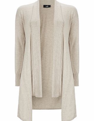 Bhs Stone Waterfall Cardigan, stone 12033602730