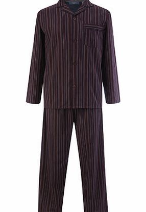 Stripe Easy Care Pyjamas, Red BR62J21FRED