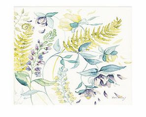 Bhs Studio Collection Botanical Teal Flower I