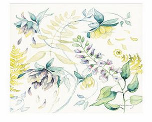 Bhs Studio Collection Botanical Teal Flower II