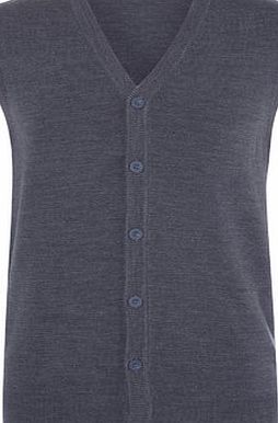Bhs Supersoft Light Grey Waistcoat, LT GREY