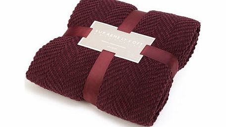 Bhs Supremely soft purple chevron throw with