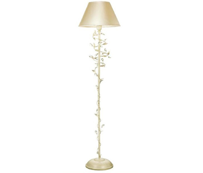 Tahlia floor lamp, cream gold