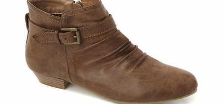 Bhs Tan Single Buckle Ankle Boots, tan 2845360730