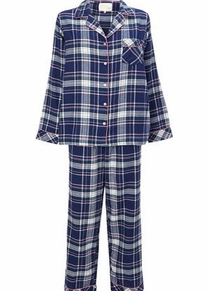 Bhs Teal Check Pyjama Set, teal 729973201