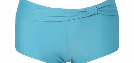 Teal Great Value Plain Bikini Swim Short, Soft