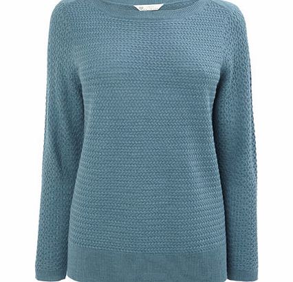 Bhs Teal Supersoft Stitch Jumper, teal 587250042