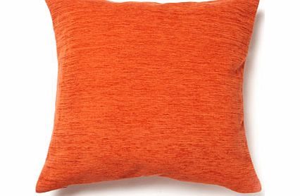 Bhs Terracotta plain chenille cushion, terracotta