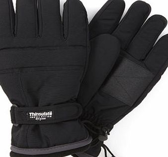 Bhs Thinsulate Ski Gloves, Black BR63G15FBLK