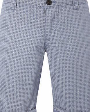Bhs Trait Geo Print Chino Shorts, Grey BR57C01GGRY