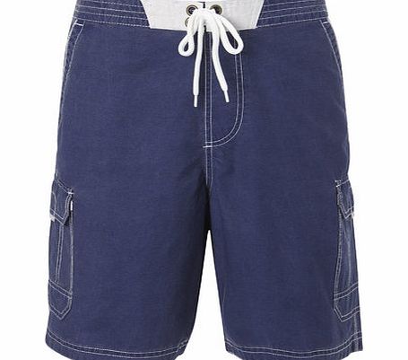 Bhs Trait Navy Cargo Swim Shorts, Blue BR57C03GBLU