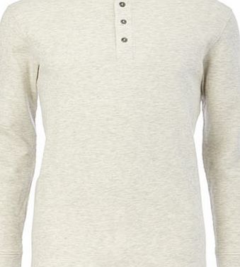 Bhs Trait Oatmeal Cream Long Sleeve Grandad Neckline