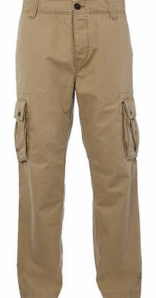 Trait Sand Cargo Trousers, Cream BR58E03ENAT