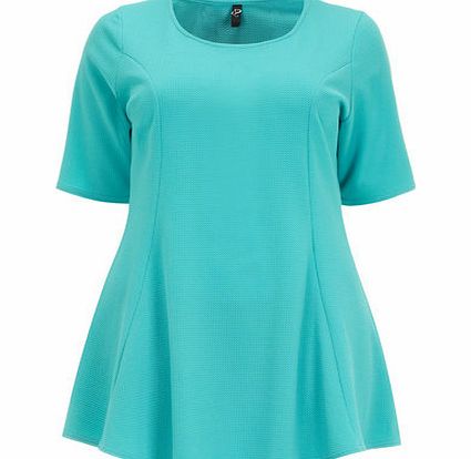 Bhs Turquoise Textured Top, green 12610729533