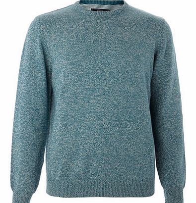 Bhs Turquoise Twist Crew Neck Jumper, Blue BR53B03FGRN