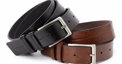 Twin Pack Double Keeper Belt, Black BR63F16BBLK