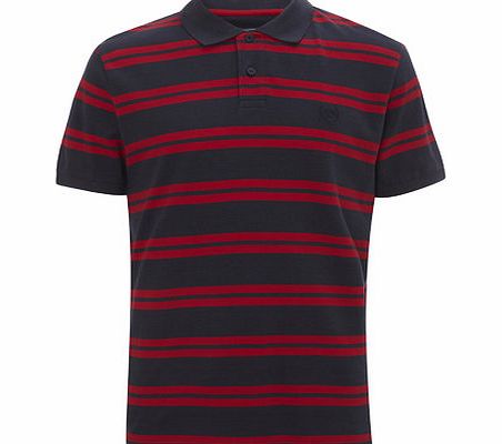 Bhs Twin Stripe Pique Polo Shirt, Blue BR52P34GNVY