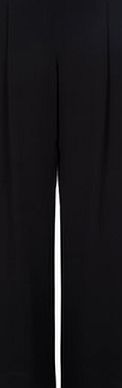 Bhs Wallis Wide Leg Fluid Crepe Trouser, black