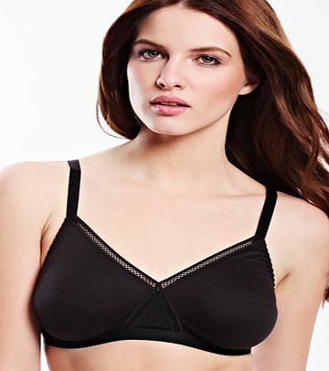 Bhs White/black 2 Pack Non Wired Cotton Cross Over