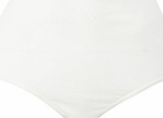 Bhs White Cotton Full Brief, white 4805420306