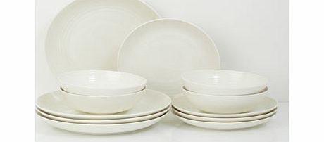 White Gordon Ramsay maze 12 piece dinner set by