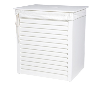 bhs White laundry bin