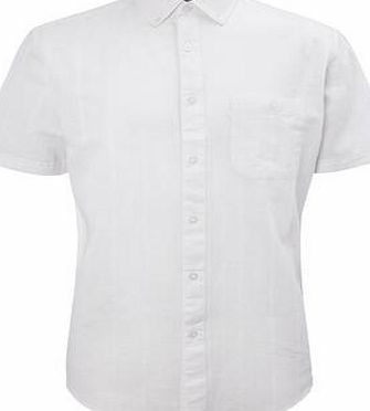 Bhs White Linen Blend Shirt, White BR51A98GWHT