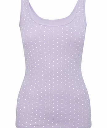 White/purple Spot Scoop Vest, white/purple