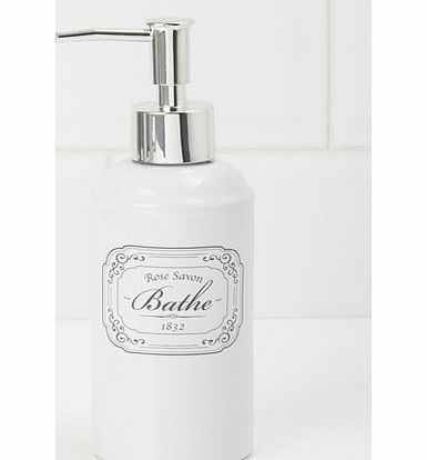 Bhs White Rose Savon Soap Dispenser, white 1943610306