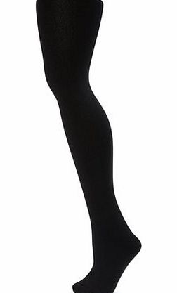 Womens Black 200 Denier Thermal Fleece Tights,