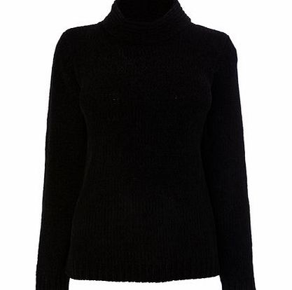 Womens Black Cowl Neck Jumper, black 586660137