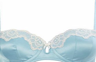 Bhs Womens Blue Mardi Gras Balcony Bra, blue