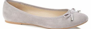 Womens Grey Ballet Pump, grey 2844130870