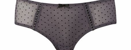 Bhs Womens Grey Flock Spot Short, grey 2304220870