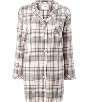 Womens Grey Multi Check Nightshirt, grey multi