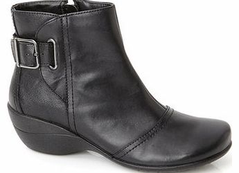 Womens Hush Puppies Black Kana Ankle Boots,