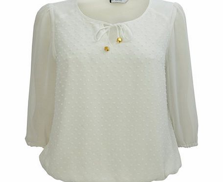 Womens Ivory Petite Blouse, ivory 483570904