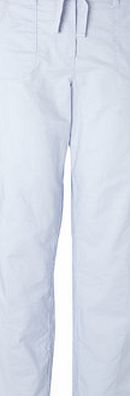 Bhs Womens Light Blue Cotton Trousers, light blue