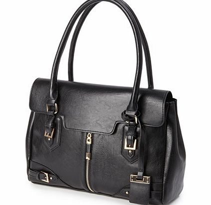 Bhs Womens Milan Flapover Bag, black 3118608513