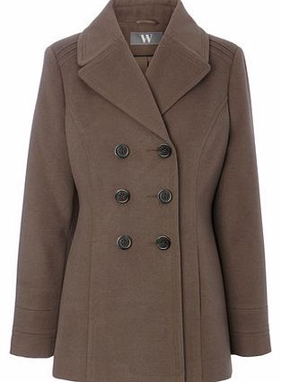 Womens Mocha Peacoat, mocha 8317201071