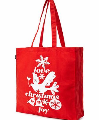 Bhs Womens Multi Christmas Tree Shopper NSPPC, multi