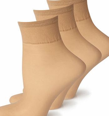 Bhs Womens Natural Tan 3 Pack of 15 Denier Soft