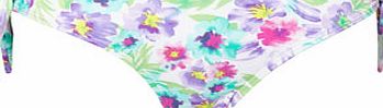 Bhs Womens Pastel Floral Print Bikini Bottoms,