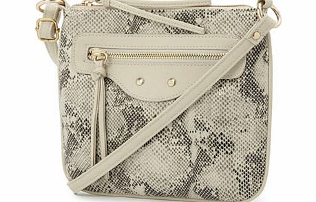 Bhs Womens Stone/Multi Zip Mini Bag, stone/multi