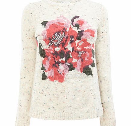 Womens Stone Rose Jumper, stone 586760263