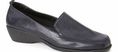 Womens TLC Navy Wide Fit Lightweight Loafers,