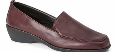 Womens TLC Wine Wide Fit Lightweight Loafers,