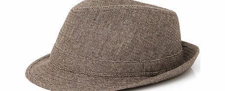 Bhs Wool Herringbone Trilby, Brown BR63H33FBRN